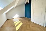 GONZAGAGASSE, BÖRSE-NÄHE, klimatisiertes 122 m2 Dachgeschoss mit 8 m2 Terrasse, 3 Zimmer, Komplettküche, 2 Bäder, Parketten