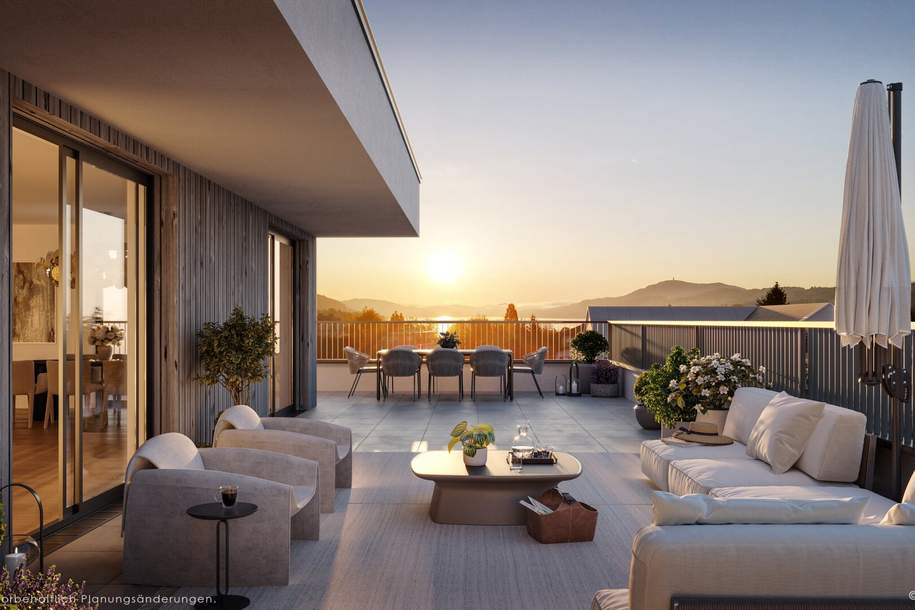 Exklusives Penthouse in Velden am Wörthersee mit privatem Seezugang!, Wohnung-kauf, 1.400.000,€, 9220 Villach Land