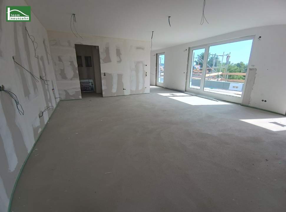 Erstklassige 3-Zimmer-Wohnung mit traumhafter Dachterrasse (54m2) - inklusive Klimaanlage und Sonnenschutz - Ruheoase: FLORIANI – Quartier am Tullnerfeld