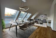 Penthouse in Bestlage: Luxuriöses Wohnen auf 134m² mit 2 Terrassen, Garage &amp; Küche inklusive!