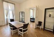 Prachtvolle Beletage mit Balkon in Bestlage am Rochusmarkt! Komplett möbliert.