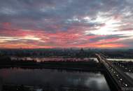 DANUBE PENTHOUSE mit XXL Freifläche Richtung Innenstadt ** 4 Zimmer & 3 Bäder