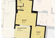 2-Zimmer-Dachterrassenwohnung Erstbezug inkl hochwertiger Küche, Außenfläche und Kellerabteil mit Blick ins Grüne - KLOSTERNEUBURG/ K126 T53