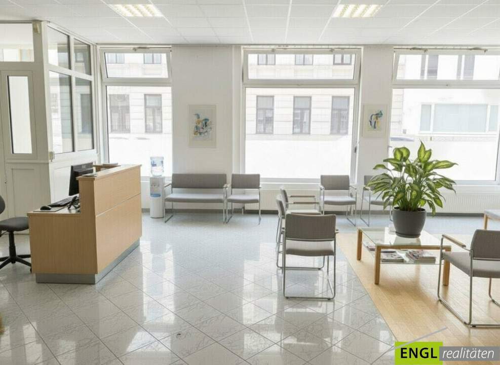 Ordination, Praxis, Geschäftslokal, Büro, Therapie- und Fitness Studio in bester Lage mit voll ausgestatteter 55m² Wohnung und 2 TG Plätze