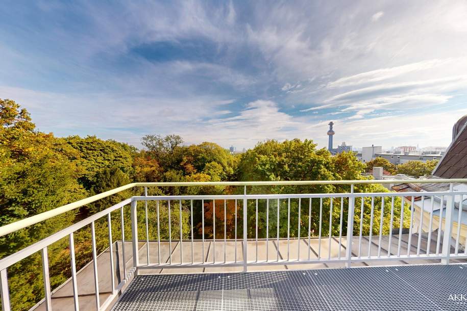 Stilvolle Altbauwohnung mit großzügigem Balkon &amp; Stadtblick in Döbling, Wohnung-kauf, 385.000,€, 1190 Wien 19., Döbling