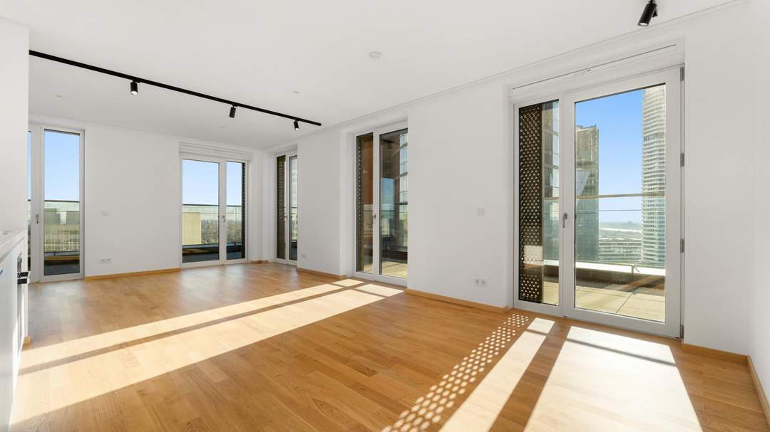 Design & View – DC-FLATS – Erstbezug mit Terrasse über Wien