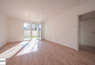 2 Zimmer Erstbezugswohnung mit rd. 50m² sonnigem Eigengarten: mieten-wohnen-kaufen!