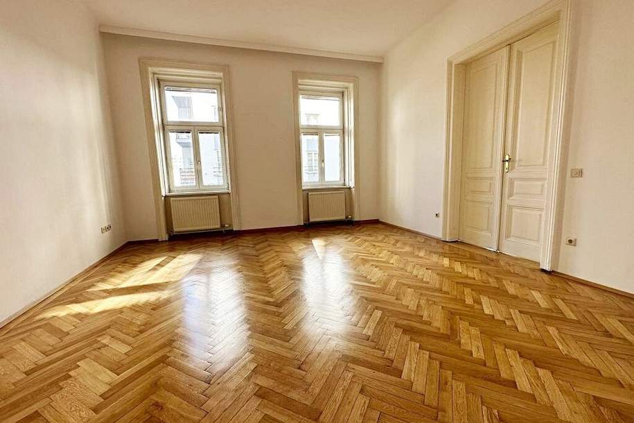 LIECHTENSTEINSTRASSE, 81 m2 Altbau, 3 Zimmer, Küche, Parketten, Wannenbad, 1. Liftstock, U4/U6-Nähe, Wohnung-miete, 1.281,03,€, 1090 Wien 9., Alsergrund
