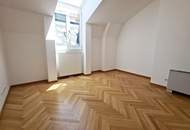 GONZAGAGASSE, BÖRSE-NÄHE, klimatisiertes 122 m2 Dachgeschoss mit 8 m2 Terrasse, 3 Zimmer, Komplettküche, 2 Bäder, Parketten