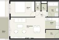 Exklusive 2-Zimmer-Wohnung mit hochwertigem Wohnambiente
