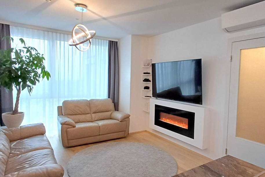 "3-Zimmer-Wohnung mit Panorama - 18 Stock, Garage &amp; Fitness im Haus", Wohnung-kauf, 499.000,€, 1100 Wien 10., Favoriten