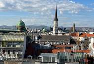 Moderne Dachgeschosswohnung (Maisonette) mit großer Dachterrasse und einzigartigem Ausblick auf den Stephansplatz (Mietbeginn 01.06.2026)