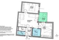 Moderne 3-Zimmer-Wohnung mit Balkon und Garagenplatz beim Kutschkermarkt