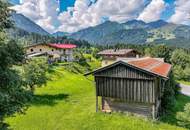 Baugrundstück mit Einfamilienhaus-Planstudie