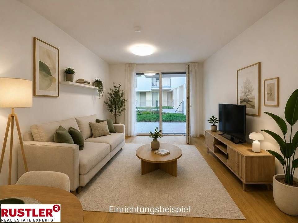 4-Zimmer-Gartenwohnung mit Einbauküche und sonnigem Eigengarten