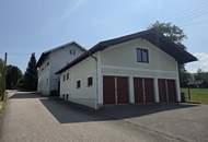 Sehr gepflegtes Wohnhaus mit 2 Wohneinheiten, vier Garagen und Werkstatt