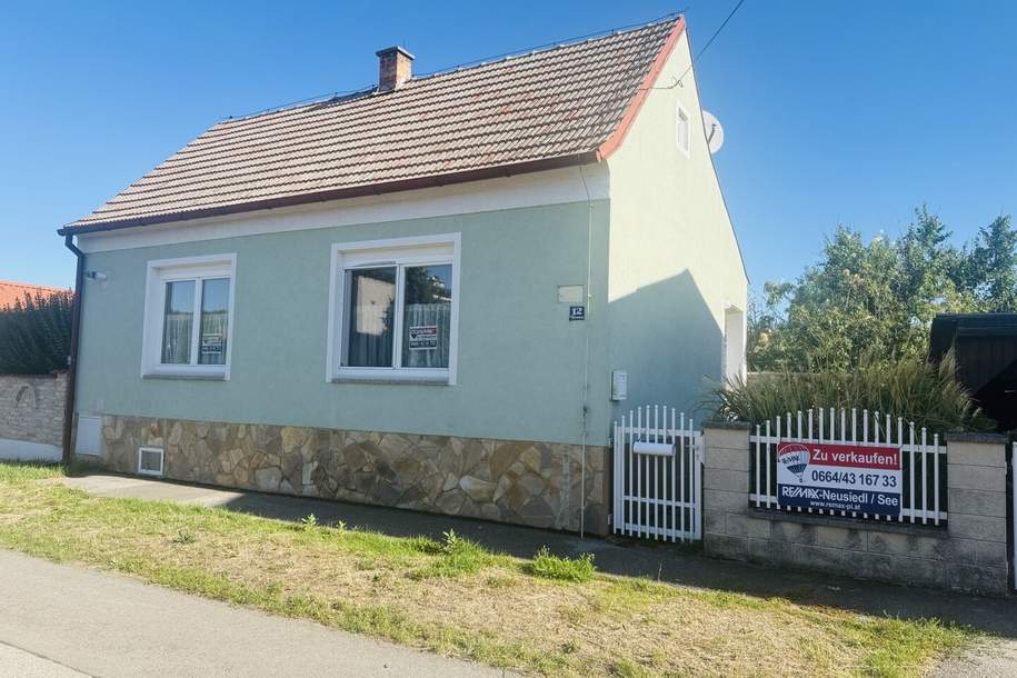 Einfamilienhaus mit Naturgarten,Werkstatt, beheizbares Nebengebäude, Carport, Haus-kauf, 199.999,€, 2425 Neusiedl am See