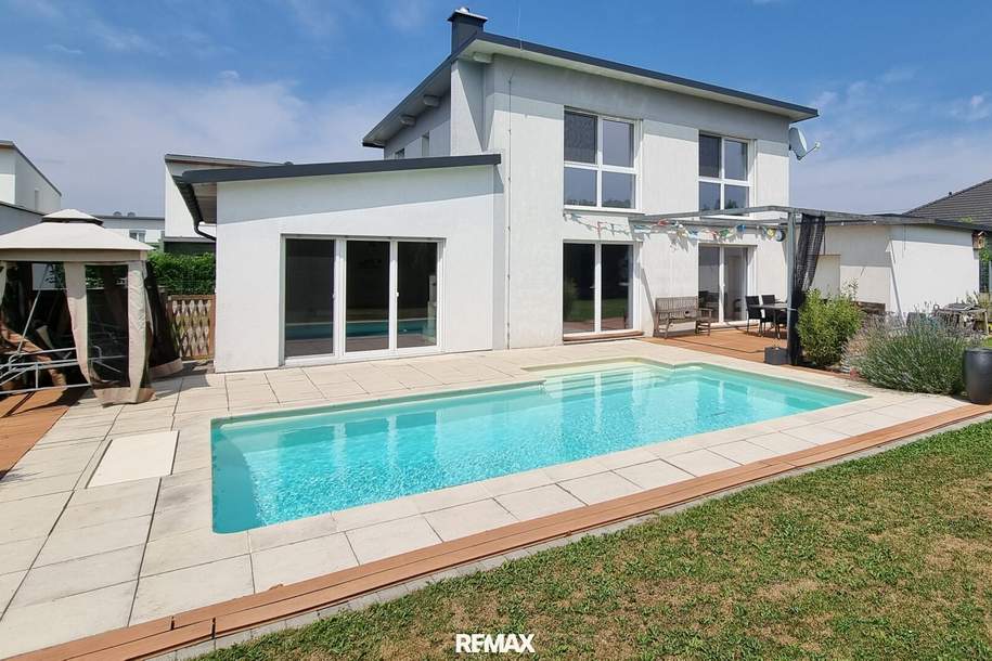 Modernes Einfamilienhaus mit Pool und Garage in Spratzern, Haus-kauf, 595.000,€, 3100 Sankt Pölten(Stadt)