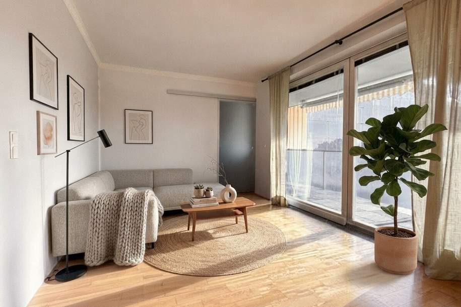 3-Zimmer-Wohnung mit großzügiger Westloggia & Tiefgaragenstellplatz, Wohnung-kauf, 349.900,€, 1100 Wien 10., Favoriten