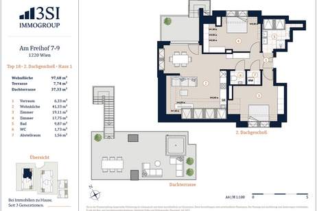 Ruhelage und Rundumblick! Exklusive Neubauwohnung beim Kagranerplatz, Wohnung-kauf, 768.563,€, 1220 Wien 22., Donaustadt