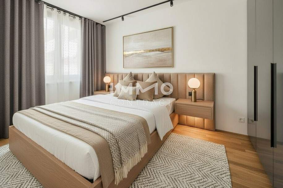 Lichtdurchflutete 2-Zimmer-Eckwohnung mit Balkon und Nachmittagssonne – kurz vor Fertigstellung!, Wohnung-kauf, 259.500,€, 1210 Wien 22., Donaustadt