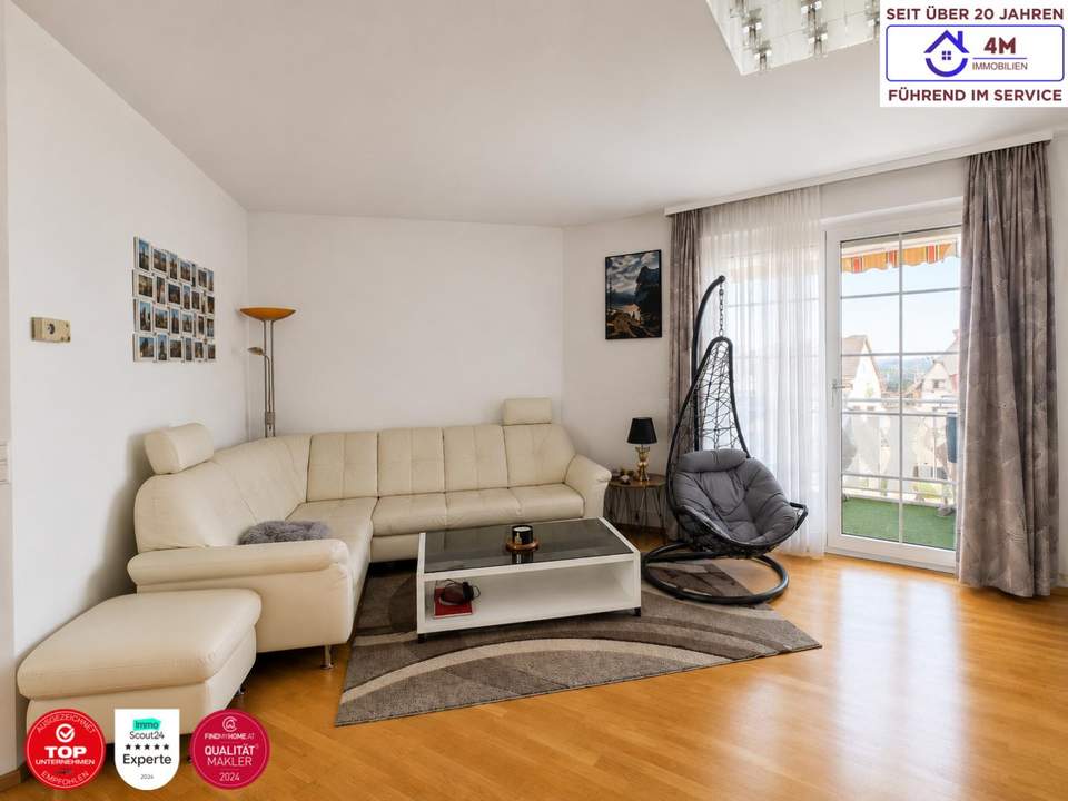 Ruhe. Licht. Grünblick. | Dachgeschosswohnung mit Balkon &amp; Tiefgarage