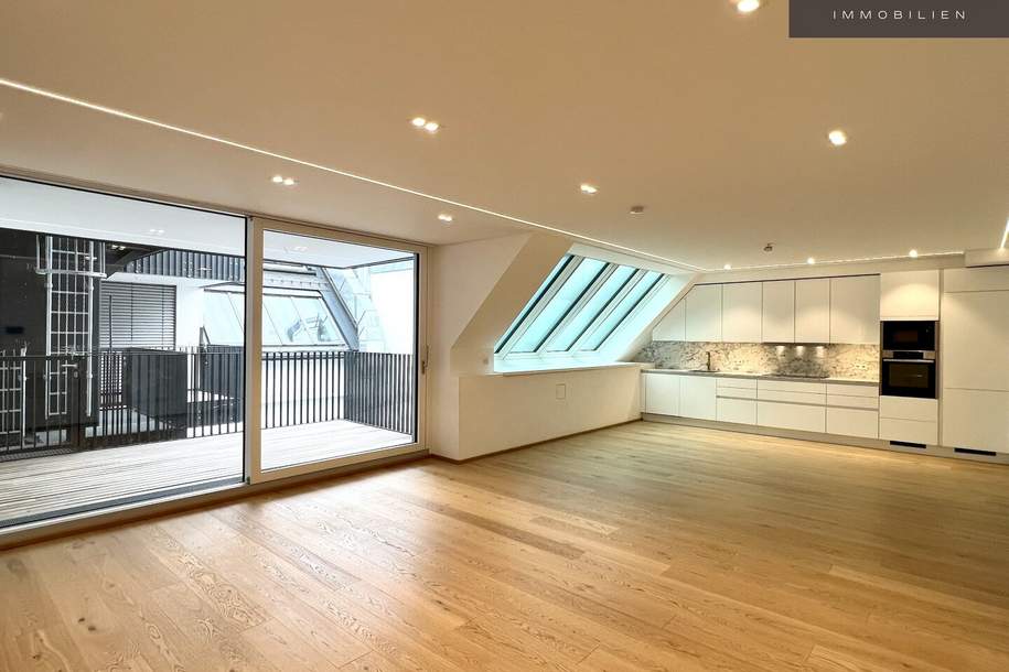 RESIDIEREN AM STADTPARK | ELEGANTE DACHGESCHOSSWOHNUNG | RUHIGE HOFSEITIGE 12 m2 TERRASSE | 4 ZIMMER | 2 BÄDER, Wohnung-kauf, 1.193.000,€, 1010 Wien 1., Innere Stadt