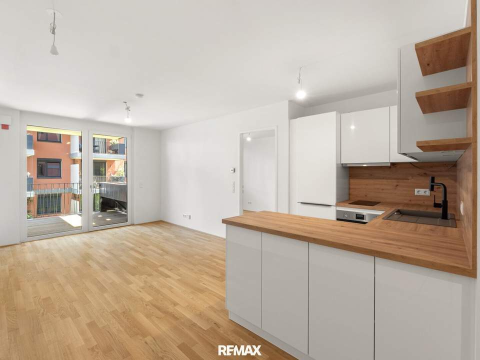 Erstbezug in Kagran! Moderne 2-Zimmer-Wohnung mit Balkon | Fitnessraum & Dachterrasse