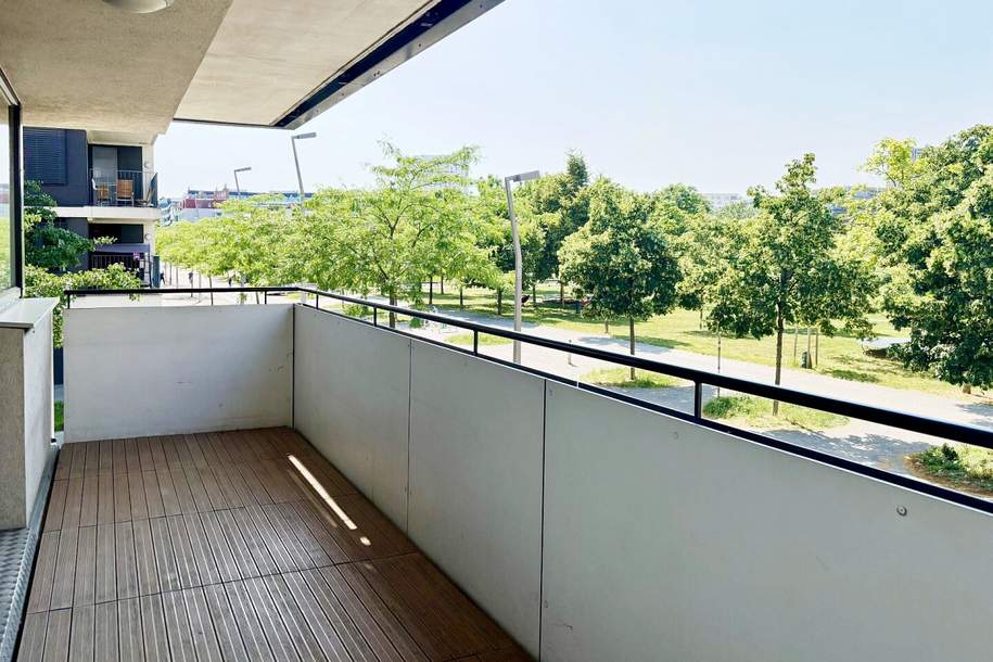 TOLLER PARKBLICK - PERFEKT ANGEBUNDEN - GROSSER BALKON !!!, Wohnung-miete, 1.290,00,€, 1020 Wien 2., Leopoldstadt