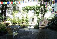 "GRÜNE OASE mit großer eigenen TERRASSE "