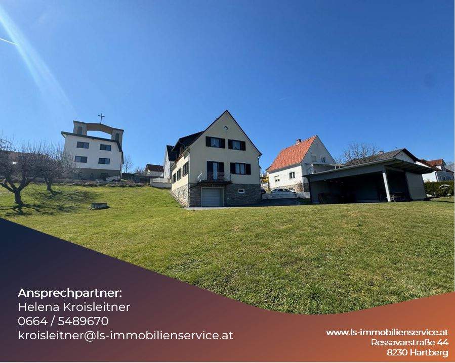 Einfamilienhaus mit zusätzlichem Baugrund direkt daneben – in Rohrbach a.d. Lafnitz