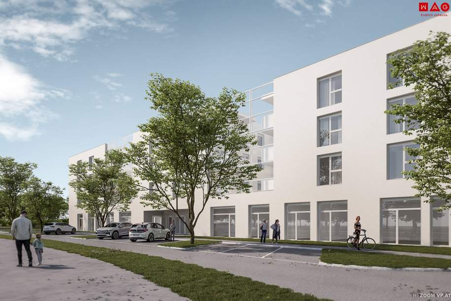 171,17 m² Büro-/Ordinations- u. Geschäftsflächen auf einer Ebene mit flexiblen Ausbaumöglichkeiten direkt an der Salzburger Straße, Gewerbeobjekt-miete, 2.054,04,€, 4060 Linz-Land