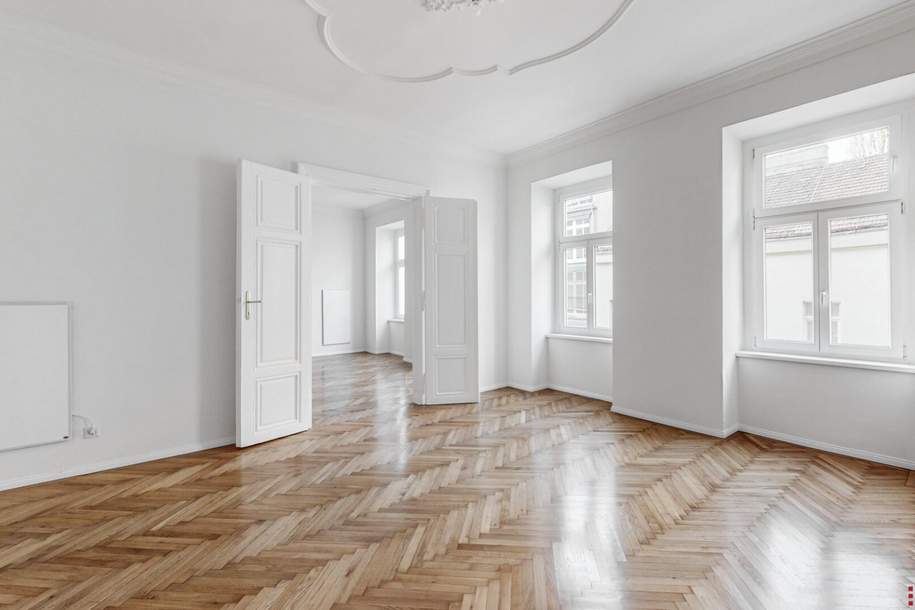3 ZI. ALTBAU-UNBEFRISTET // TOP ZUSTAND // 2 Bäder, sehr hell, Wohnung-miete, 1.650,00,€, 1040 Wien 4., Wieden