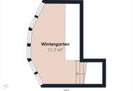 Große Dachgeschoßwohnung mit Wintergarten und Klimaanlage