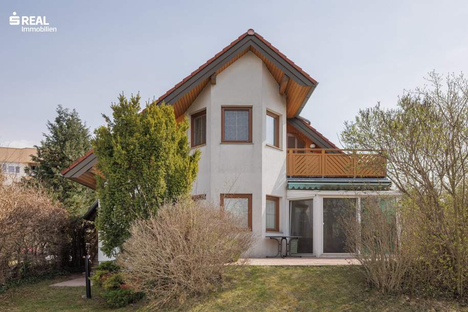 charmantes 5 1/2 Zimmer-Haus in Deutsch-Wagram mit Kachelofen, Wintergarten, Pool &amp; Garage, Haus-kauf, 559.000,€, 2232 Gänserndorf