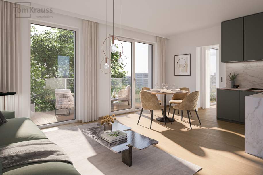 ZWEI GOLDENE ADLER I ERSTBEZUG 2-ZIMMER WOHNUNG MIT ATTRAKTIVEM BALKON, Wohnung-kauf, 277.200,€, 1200 Wien 20., Brigittenau