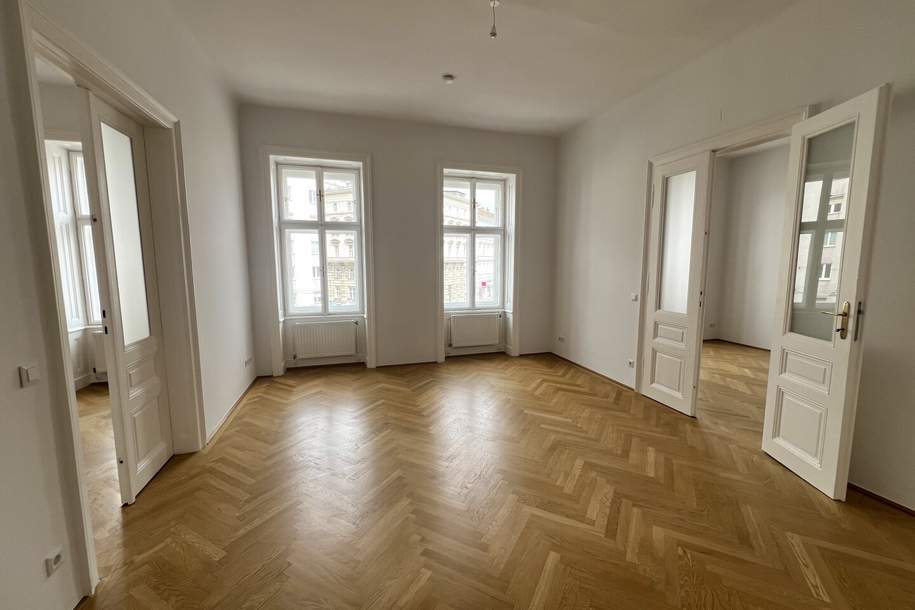 UNBEFRISTET - Helle 3,5-Zimmer Altbauwohnung mit Abstellraum und Kellerabteil, Wohnung-miete, 2.208,70,€, 1090 Wien 9., Alsergrund