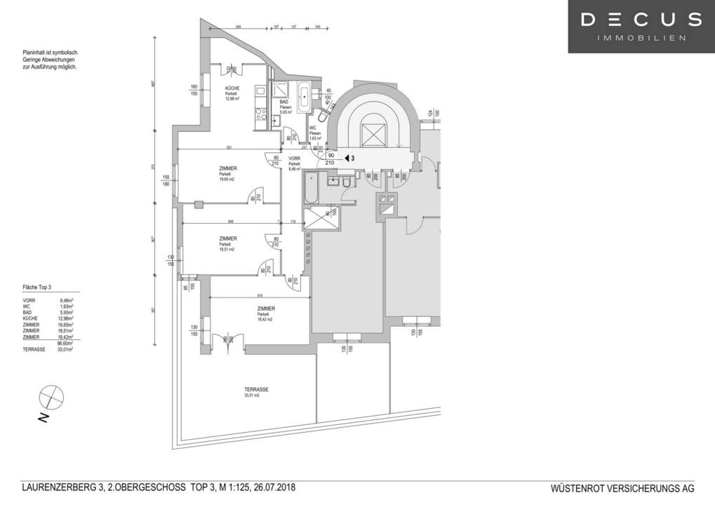 | 1. STOCK | SCHWEDENPLATZ | 3 ZIMMER | BAD MIT BADEWANNE | AB SOFORT VERFÜGBAR