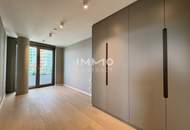 TOP-möbliertes Apartment mit Rundumblick &amp; Goodies (Gym, Pool, Spa, Lounges, Doorman): Neubau-Erstbezug Neue Donau