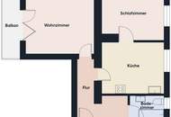 Zentrale 2-Zimmer-Wohnung in Bregenz-Weidach zu verkaufen