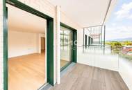 Erstbezug und provisionsfrei: 3 Zimmer mit 2 Balkone - Luxuriös Wohnen im exklusiven Prachtgarten
