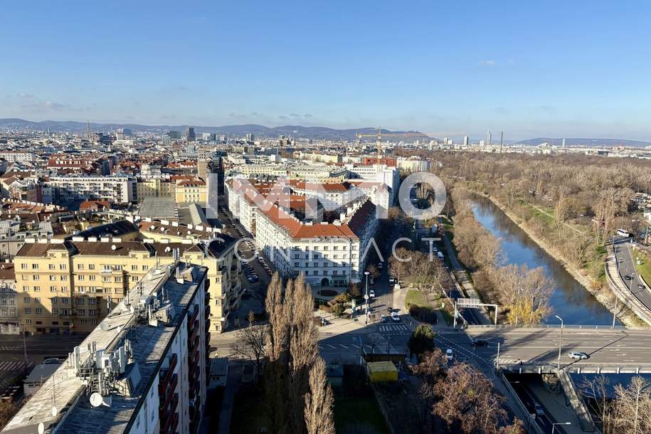 Wohnen im Hochhaus: Ausblick auf City, Kahlenberg &amp; Prater. Concierge, Lounges, Pool am Dach uvm., Wohnung-kauf, 699.000,€, 1030 Wien 3., Landstraße