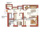 2 ZIMMER | separate ESSBEREICH | separate KÜCHE | ROTER BERG | WUNDERSCHÖNE GRÜNRUHELAGE