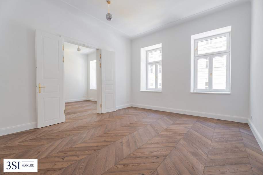 Attraktive 3-Zimmer-Stilaltbauwohnung mit Terrasse, Loggia und exklusivem Hofanteil, Wohnung-kauf, 849.000,€, 1090 Wien 9., Alsergrund