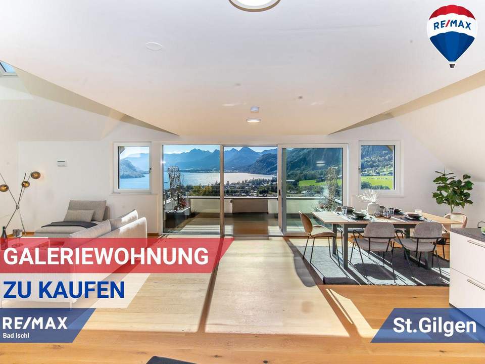 2-3 Zimmer-Galeriewohnung mit atemberaubendem Blick auf den Wolfgangsee