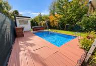 "Kleingartenhaus mit Pool"