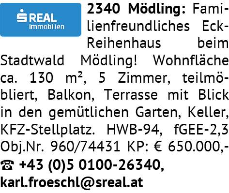 2340 Mödling: Familienfreundliches