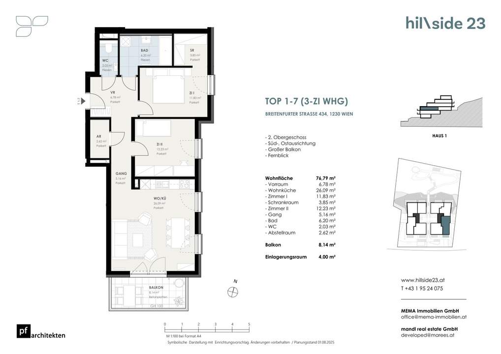 Perfekt geschnittene 3-Zimmer-Wohnung mit Balkon zu verkaufen!