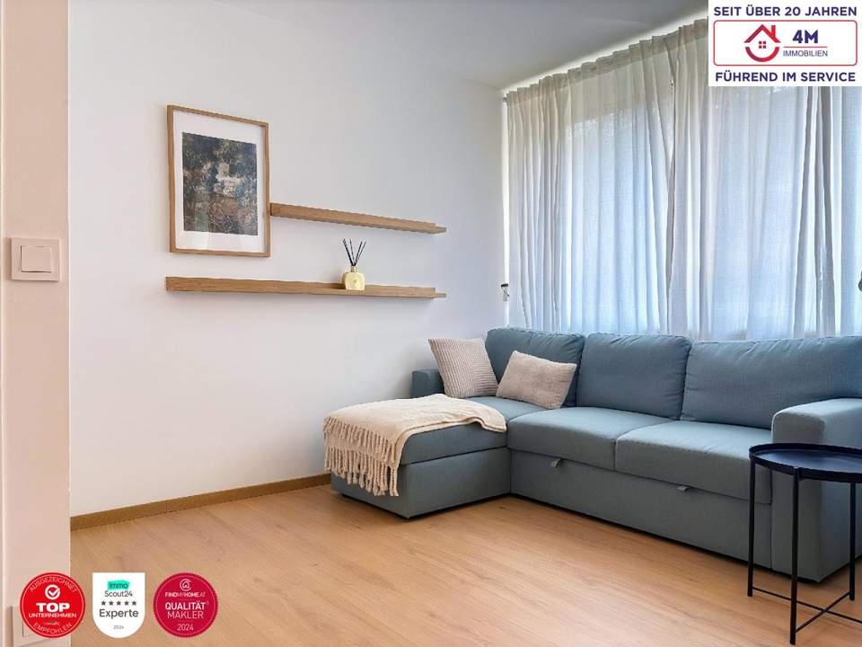 Dein Platz im Grünen – 2 Zimmer, Terrasse, Parkplatz, Schlosspark Wolkersdorf