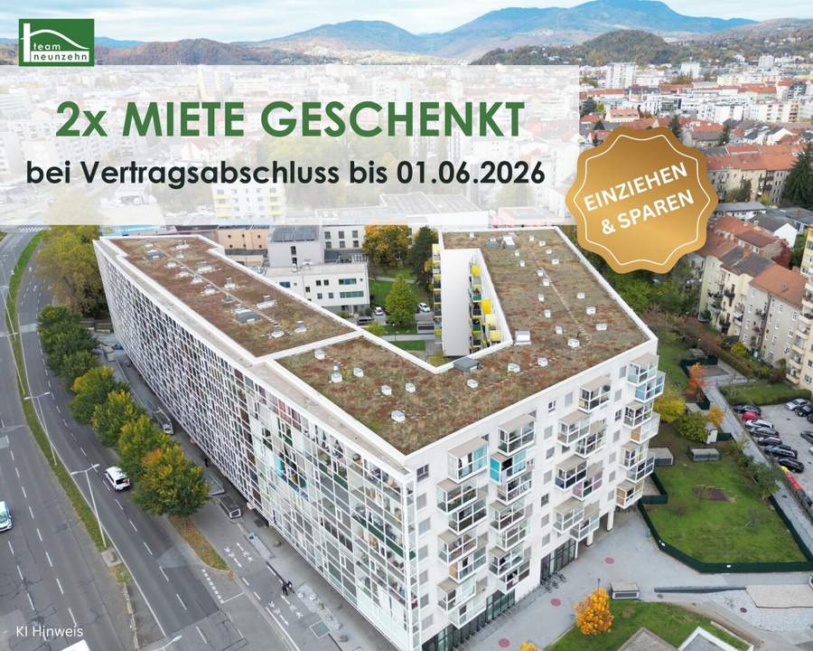 Nachhaltige Wohnqualität am Eggenberger Gürtel! - JETZT ZUSCHLAGEN